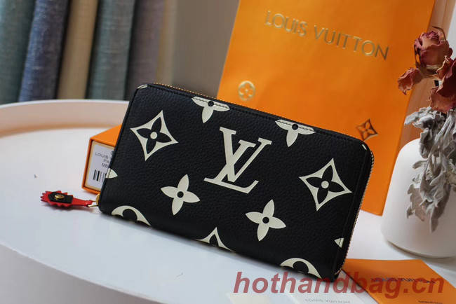 Louis Vuitton Original ZIPPY wallet M69698 black