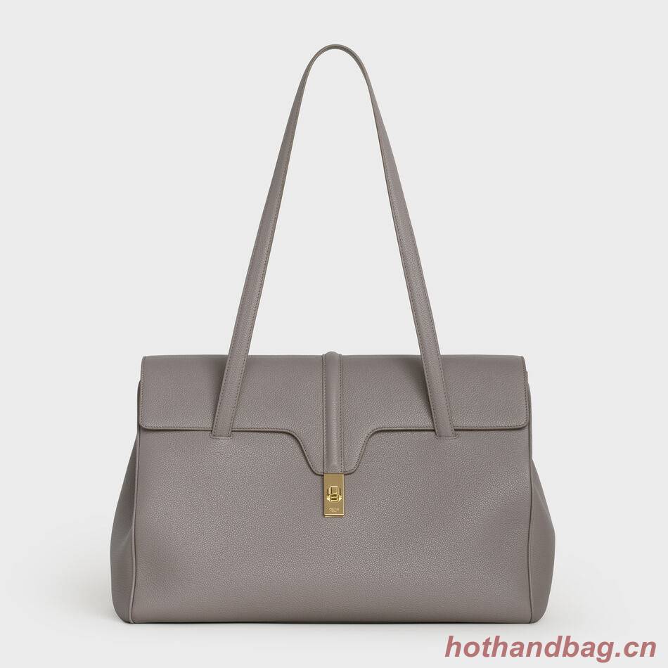 Celine LARGE SOFT 16 BAG IN SUPPLE GRAINED CALFSKIN 194043 GREY