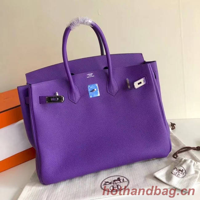 Hermes Birkin Bag Original Leather 35CM 17825 purple