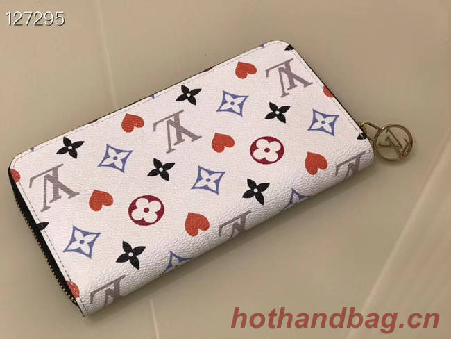 Louis Vuitton GAME ON ZIPPY WALLET M57491 white