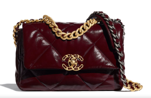 chanel 19 flap bag AS1160  Burgundy