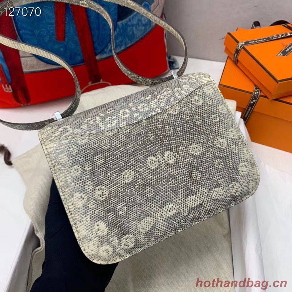 Hermes Constance Bag Togo Origianl Lizard Leather H9999 Gray