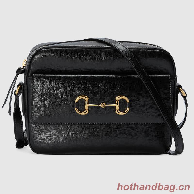 Gucci Horsebit 1955 small shoulder bag 645454 Black