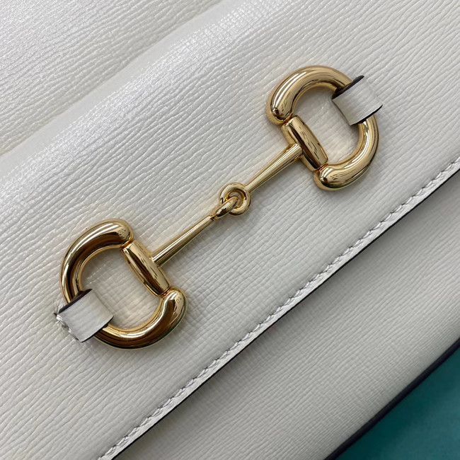 Gucci Horsebit 1955 small shoulder bag 645454 White