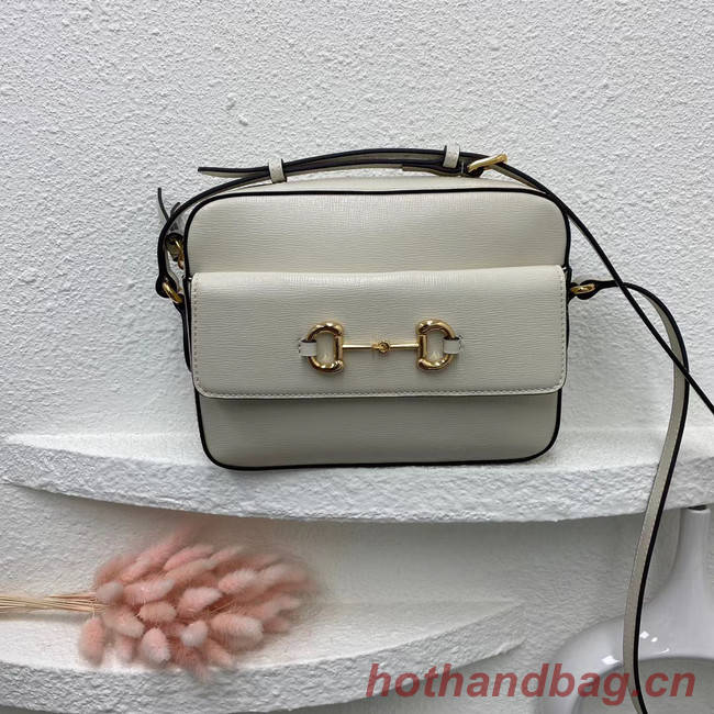 Gucci Horsebit 1955 small shoulder bag 645454 White