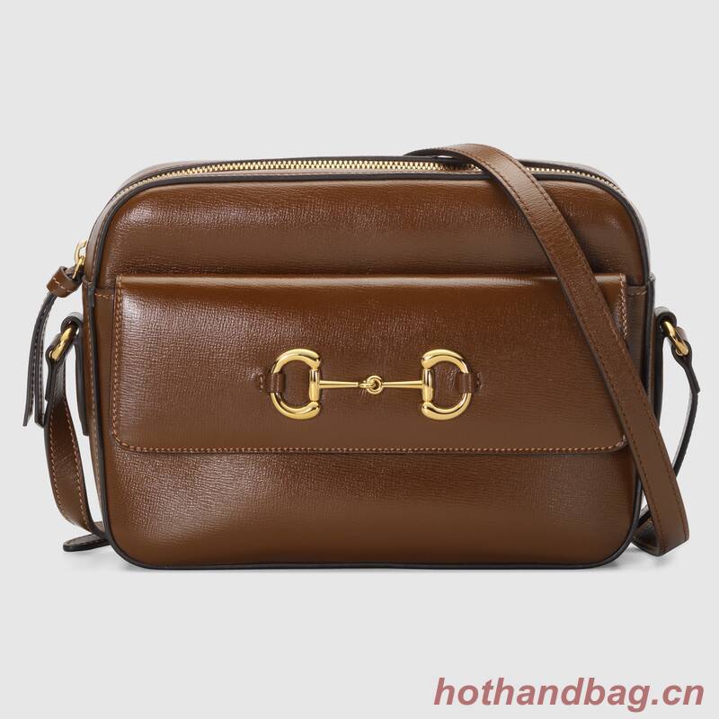 Gucci Horsebit 1955 small shoulder bag 645454 brown