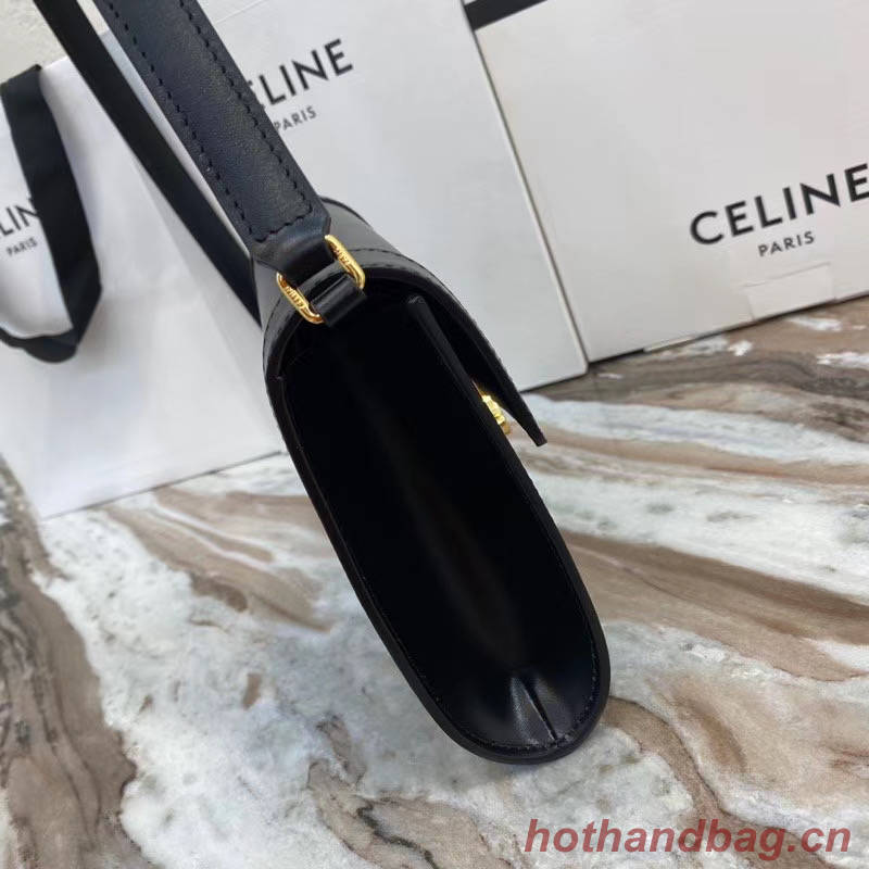 Celine TEEN TRIOMPHE BAG IN SHINY CALFSKIN 195263 black