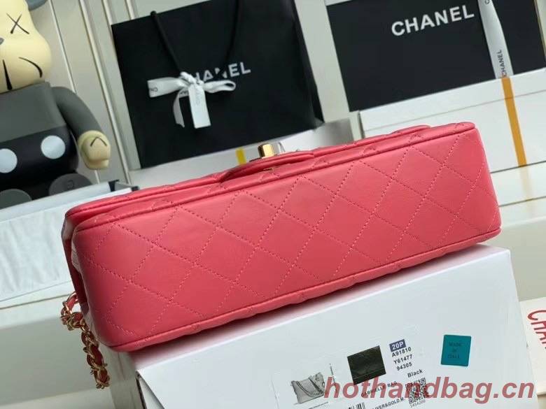 Chanel Flap Shoulder Bag Original Sheepskin leather A1112 pink