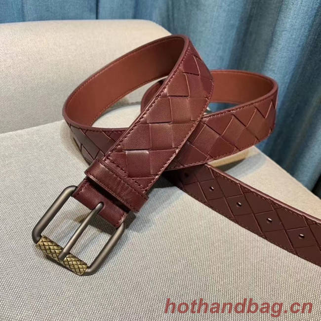 Bottega Veneta Intrecciato Nappa Belt 5567 Wine