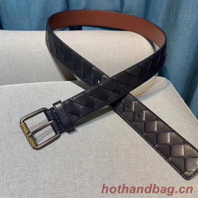 Bottega Veneta Intrecciato Nappa Belt 5567 black