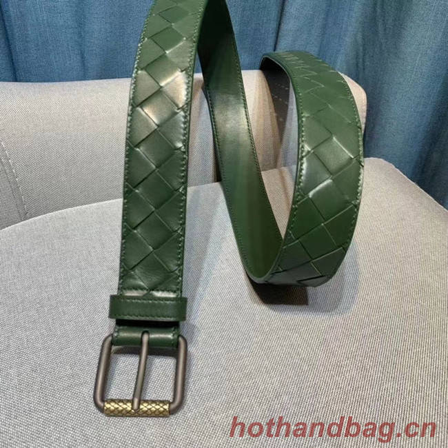 Bottega Veneta Intrecciato Nappa Belt 5567 green