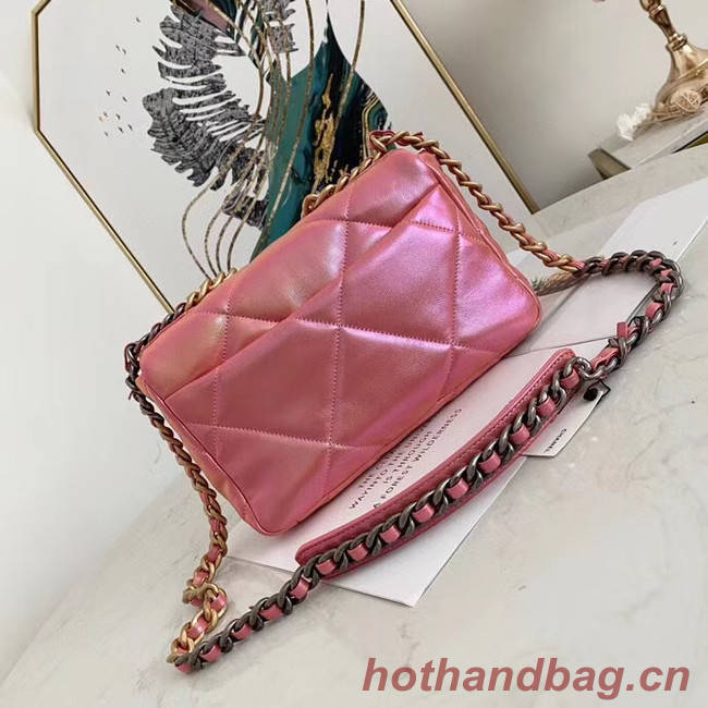 Chanel 19 flap bag AS1160 Pink