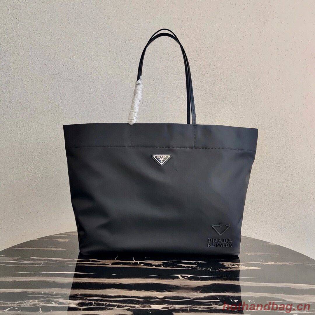 Prada Re-Edition nylon tote bag 1BG107 black