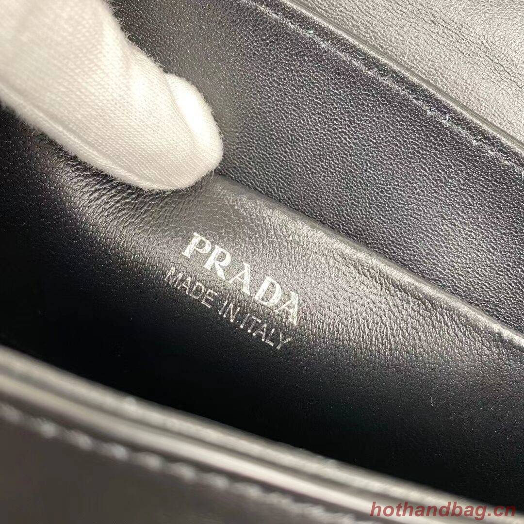 Prada System nappa leather patchwork bag 1BG283 black