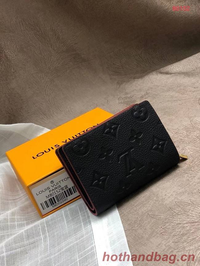 Louis Vuitton Original Monogram Empreinte CLEA WALLET M80152 Navy Blue