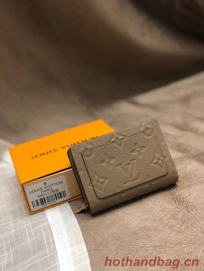 Louis Vuitton Original Monogram Empreinte CLEA WALLET M80152 Tourterelle Beige