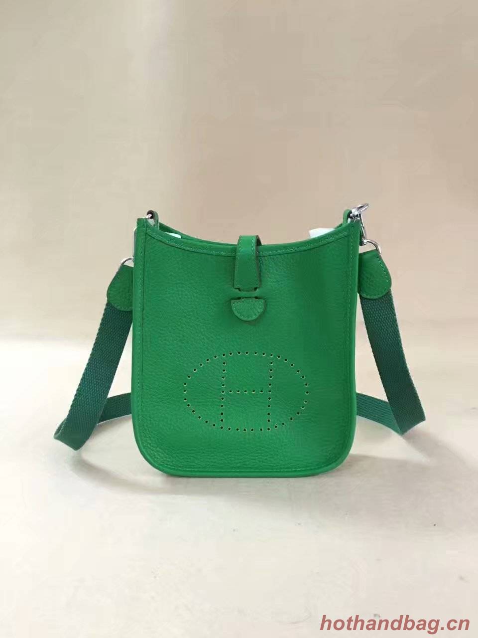 Hermes Evelyne original togo leather mini Shoulder Bag H15698 green