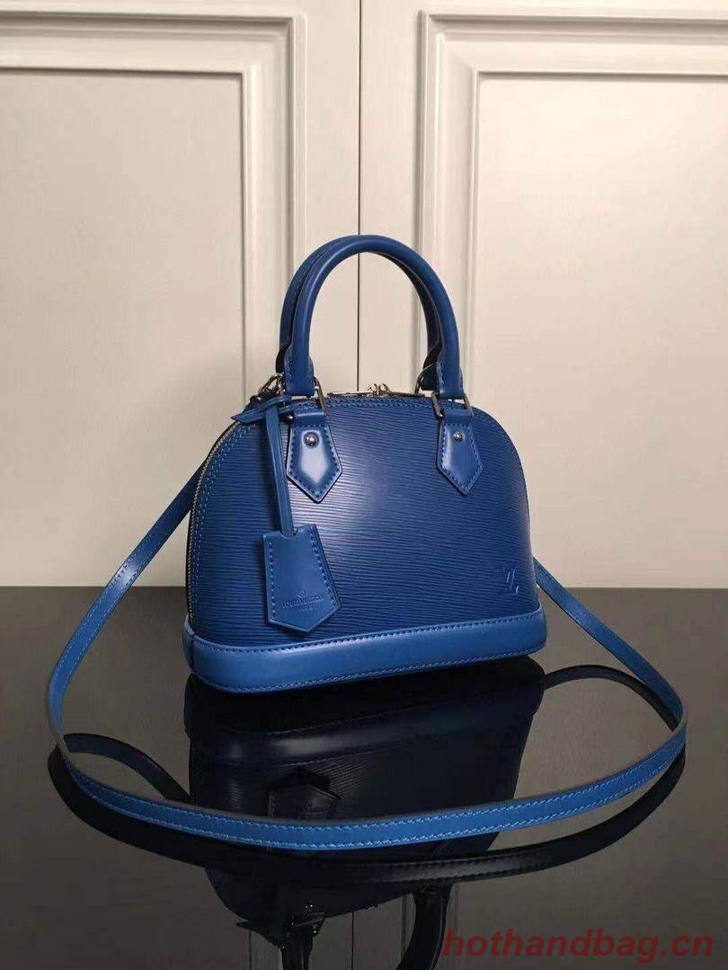 LOUIS VUITTON EPI LEATHER ALMA SMALL BAG M40303 BLUE