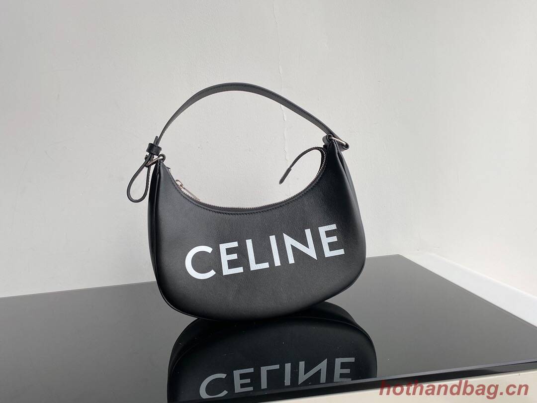 Celine AVA BAG IN TRIOMPHE CANVAS AND CALFSKIN 193952 black