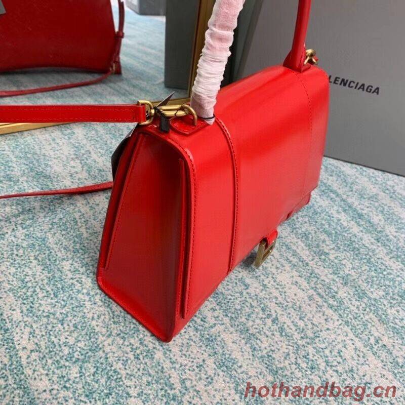 Balenciaga HOURGLASS MEDIUM TOP HANDLE BAG B108892 red