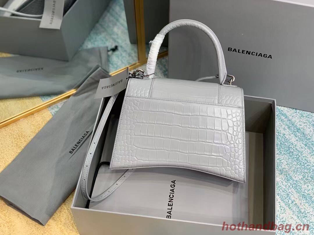 Balenciaga HOURGLASS MEDIUM TOP HANDLE BAG B108892E grey