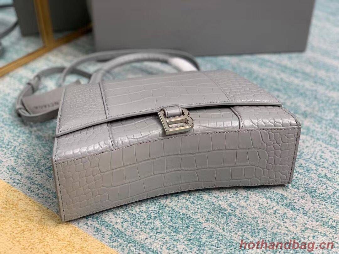 Balenciaga HOURGLASS MEDIUM TOP HANDLE BAG B108892E grey