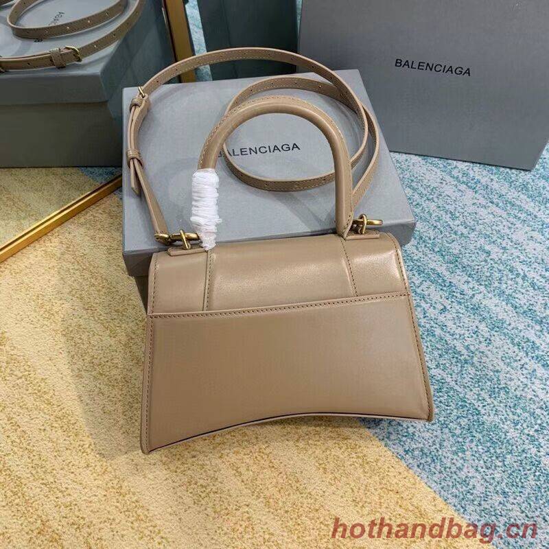 Balenciaga HOURGLASS SMALL TOP HANDLE BAG B108895-1 apricot