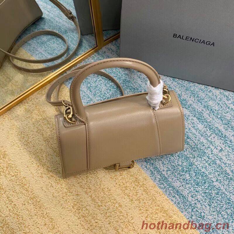 Balenciaga HOURGLASS SMALL TOP HANDLE BAG B108895-1 apricot