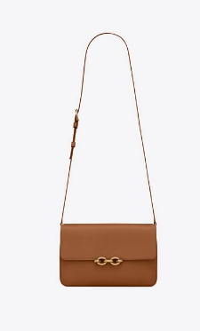 YSL LE MAILLON SATCHEL IN SMOOTH LEATHER 6497952 brown