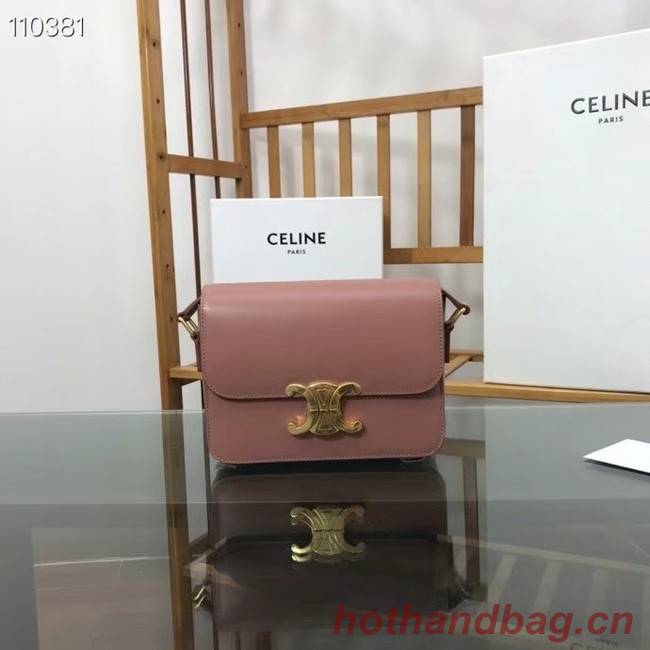 Celine TEEN TRIOMPHE BAG IN SHINY CALFSKIN MINERAL 188423 pink