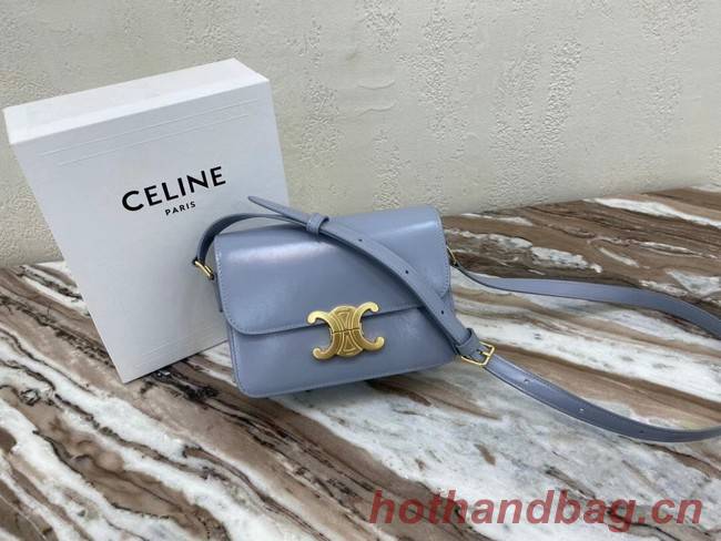 Celine TEEN TRIOMPHE BAG IN SHINY CALFSKIN MINERAL 188423 purple