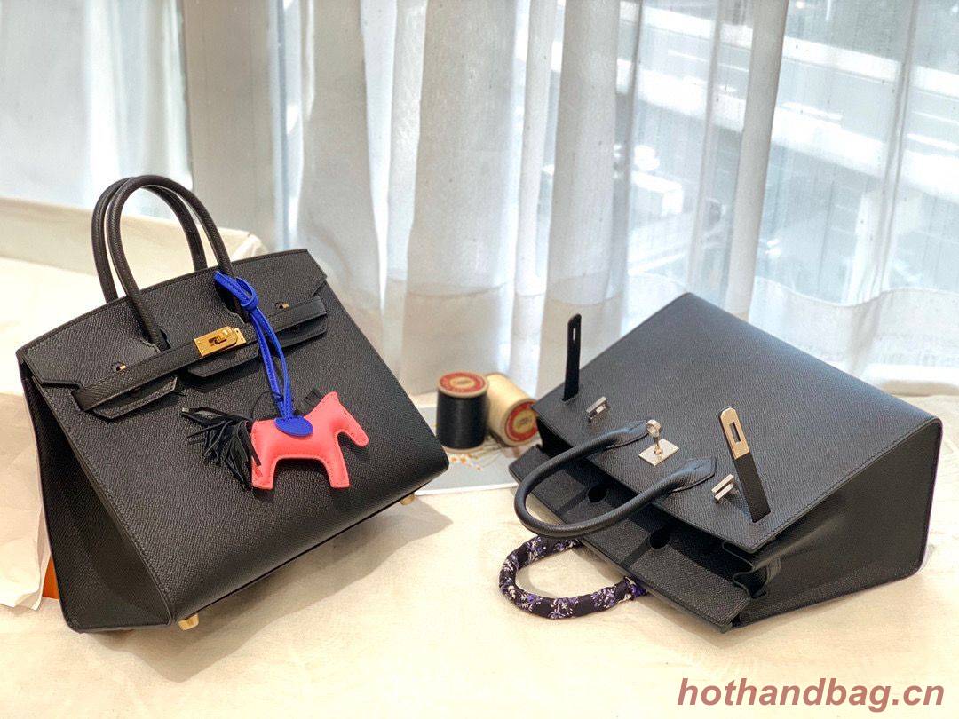 Hermes Birkin 25CM Epsom Bag Original Leather H25E Black