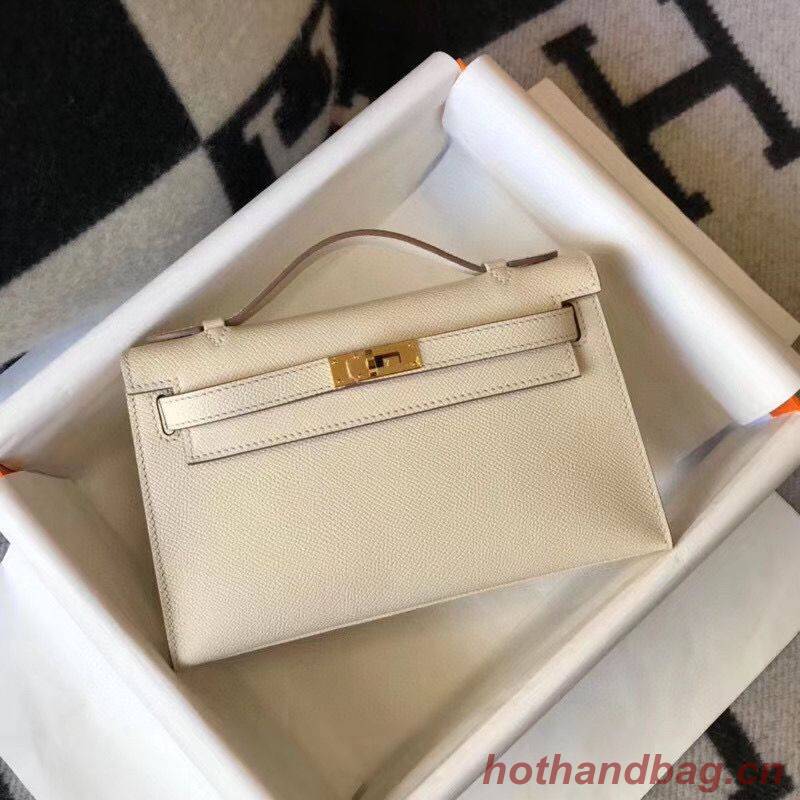 Hermes Kelly 22cm Handle Bag Epsom Leather KL22 Cream