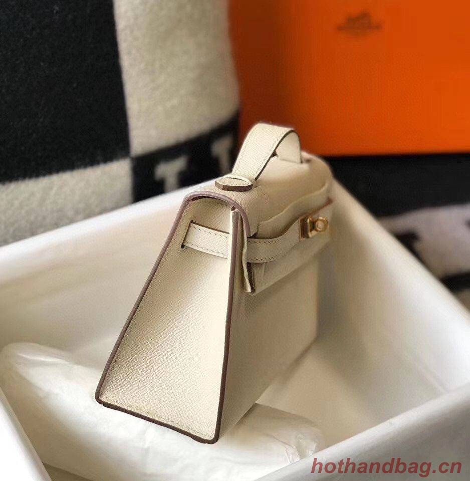 Hermes Kelly 22cm Handle Bag Epsom Leather KL22 Cream