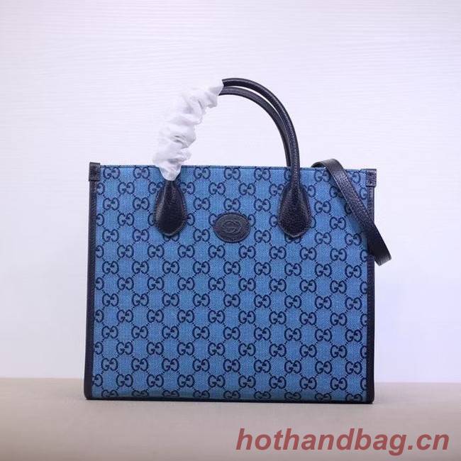 Gucci GG small tote bag 659983 blue