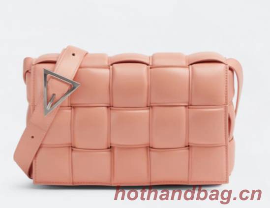 Bottega Veneta PADDED CASSETTE BAG suede 591970 Peachy