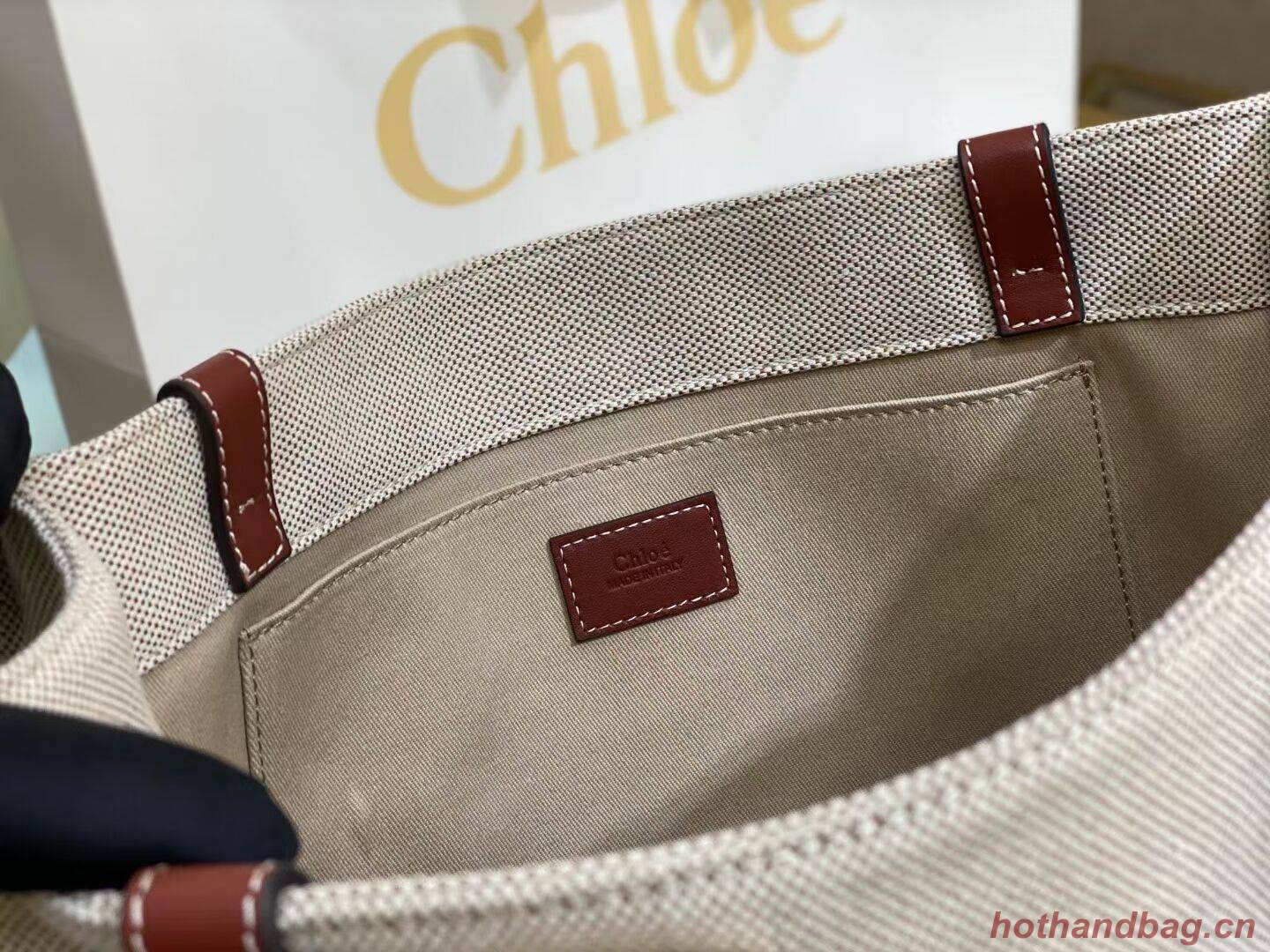 Chloe Cloth & leather 6C026 brown