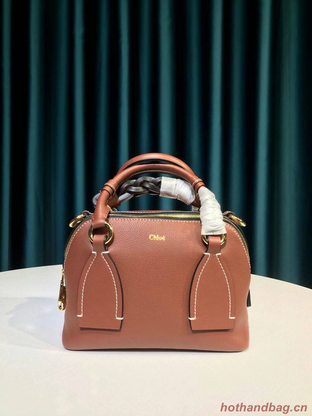 Chloe Original Calfskin Leather Bag 6C081 brown