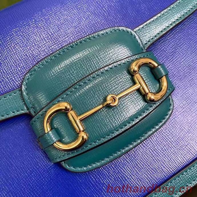 Gucci Horsebit 1955 small shoulder bag 602204 blue