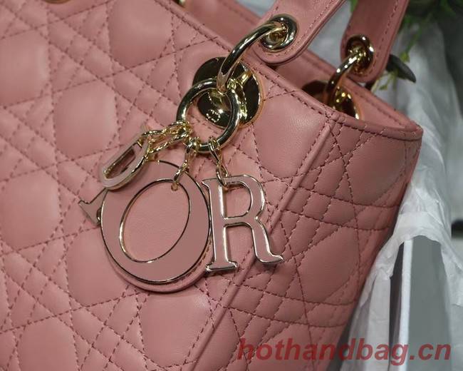 LADY DIOR MY ABCDIOR BAG Cannage Lambskin M0538O pink