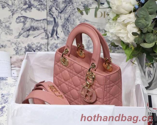 LADY DIOR MY ABCDIOR BAG Cannage Lambskin M0538O pink