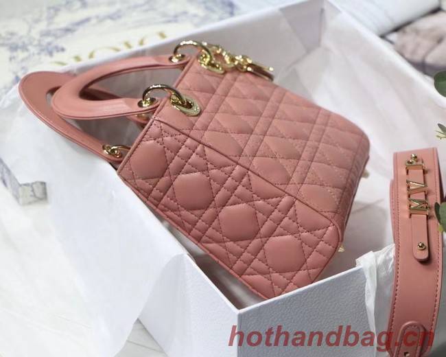 LADY DIOR MY ABCDIOR BAG Cannage Lambskin M0538O pink