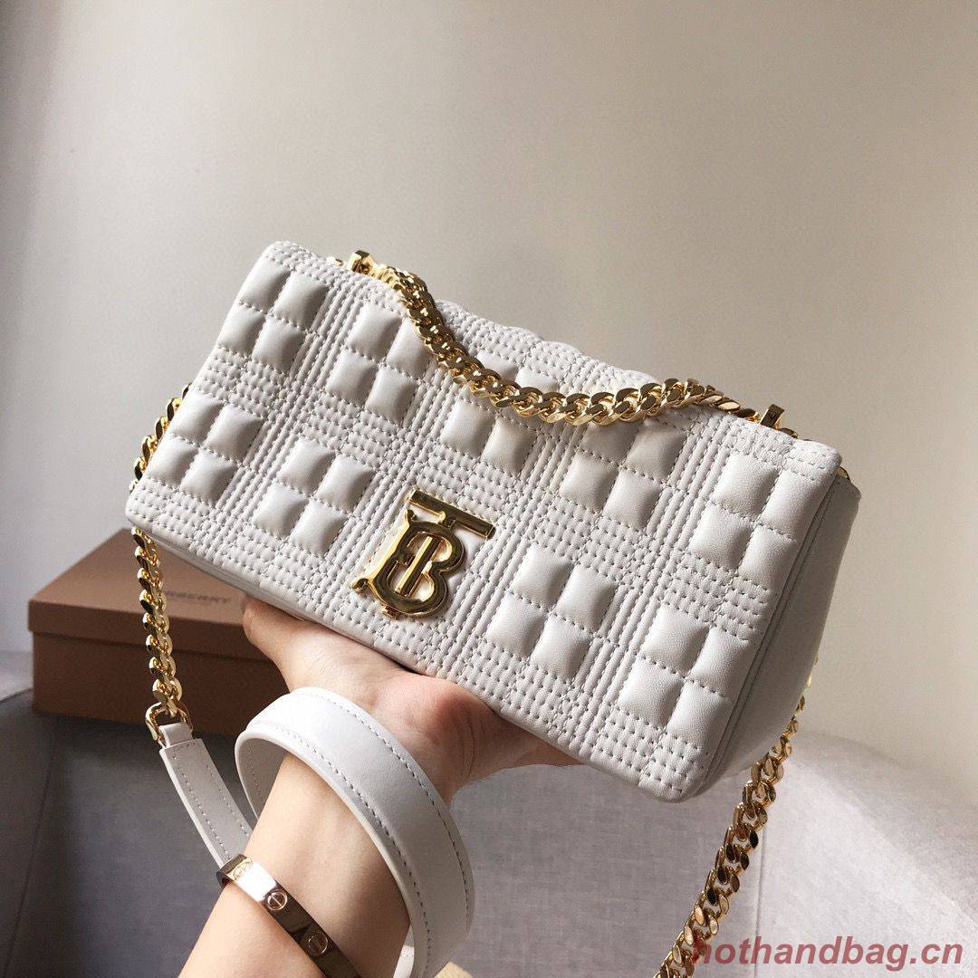 BurBerry Leather Shoulder Bag 7462 White