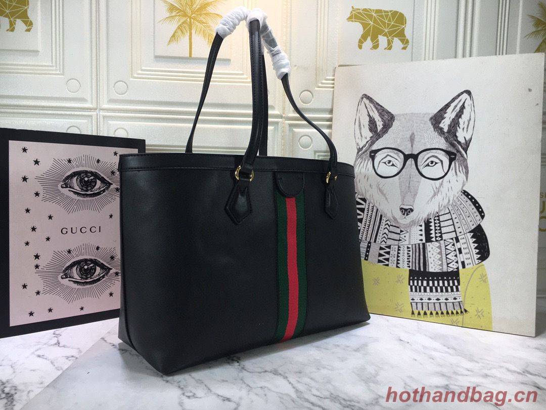 Gucci Ophidia series medium GG Tote Bag 631685 Black