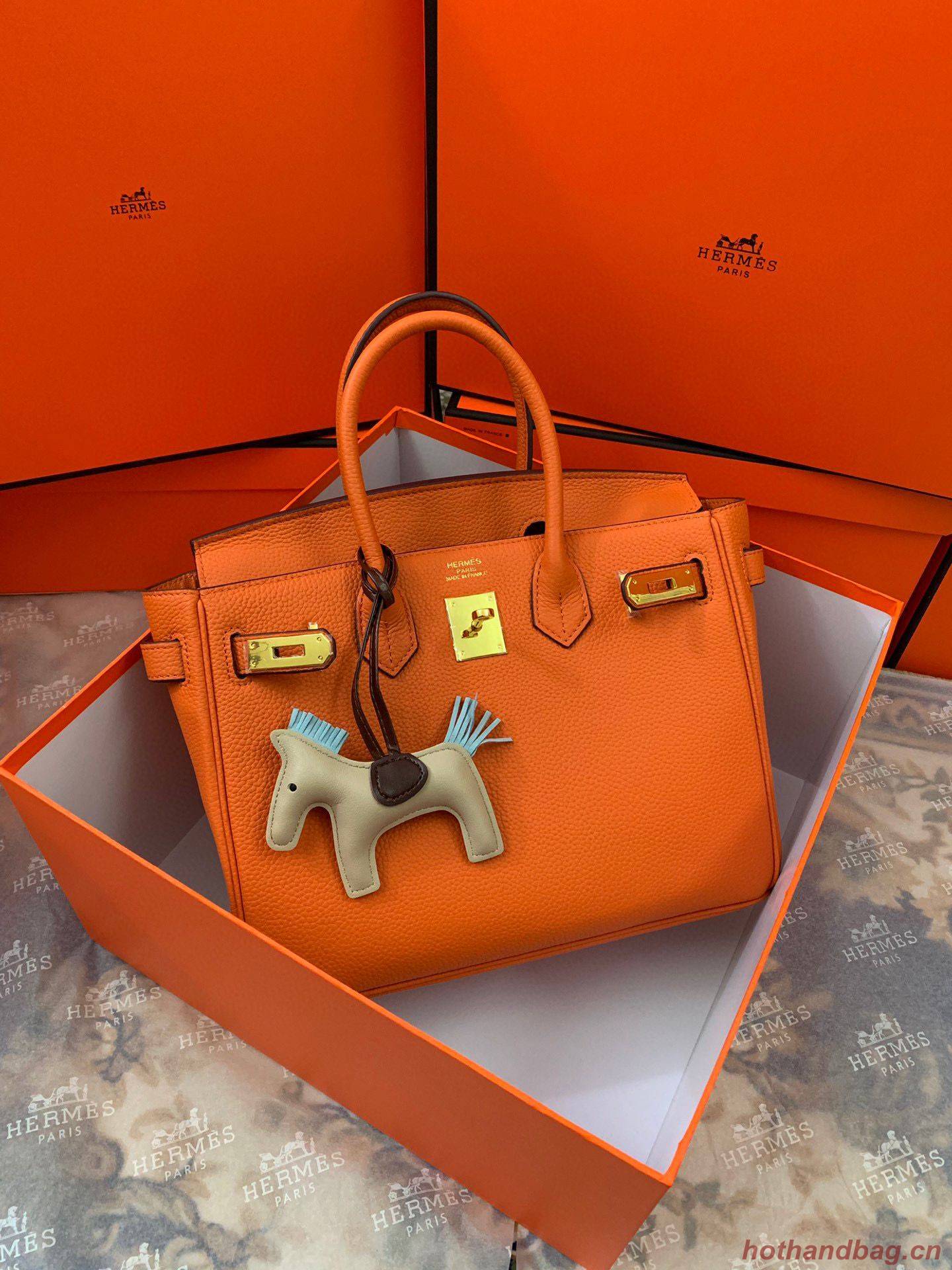 Hermes original Togo Leather HB35O Orange