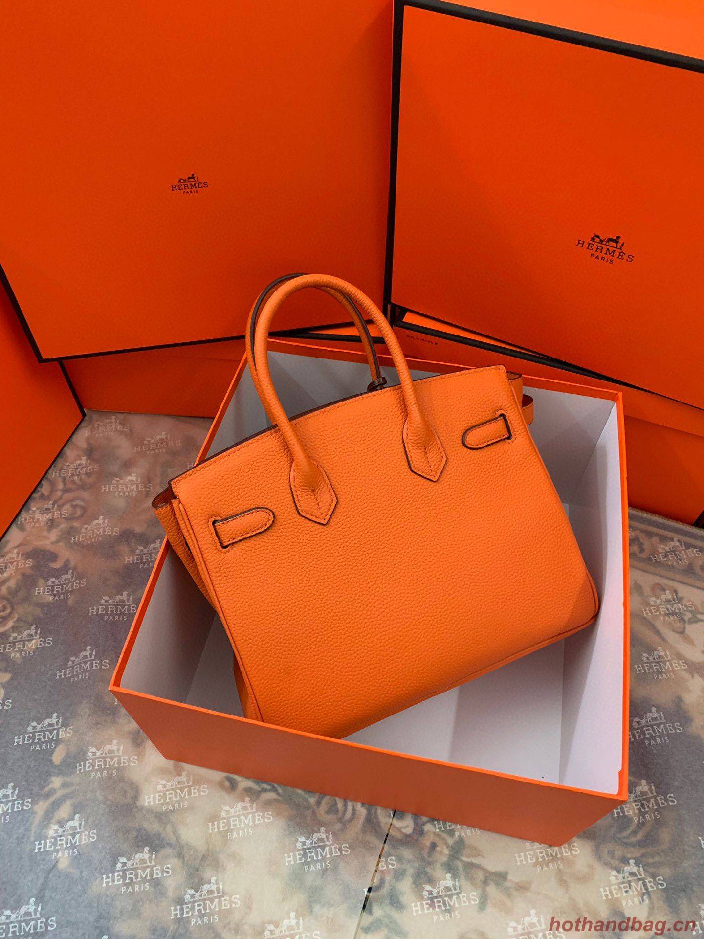 Hermes original Togo Leather HB35O Orange