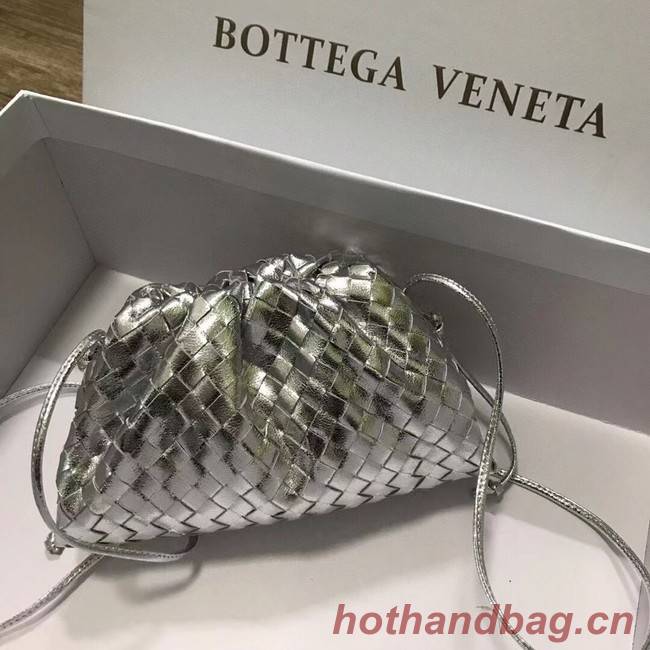 Bottega Veneta MINI POUCH 585852 SILVER