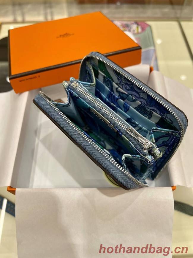 Hermes Constance Wallets espom leather H2298 blue