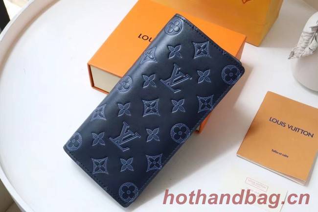 Louis Vuitton BRAZZA WALLET M62900 Navy Blue