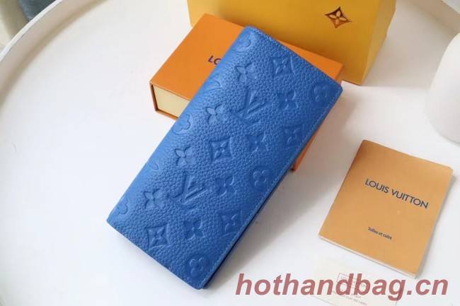 Louis Vuitton BRAZZA WALLET M80592 blue